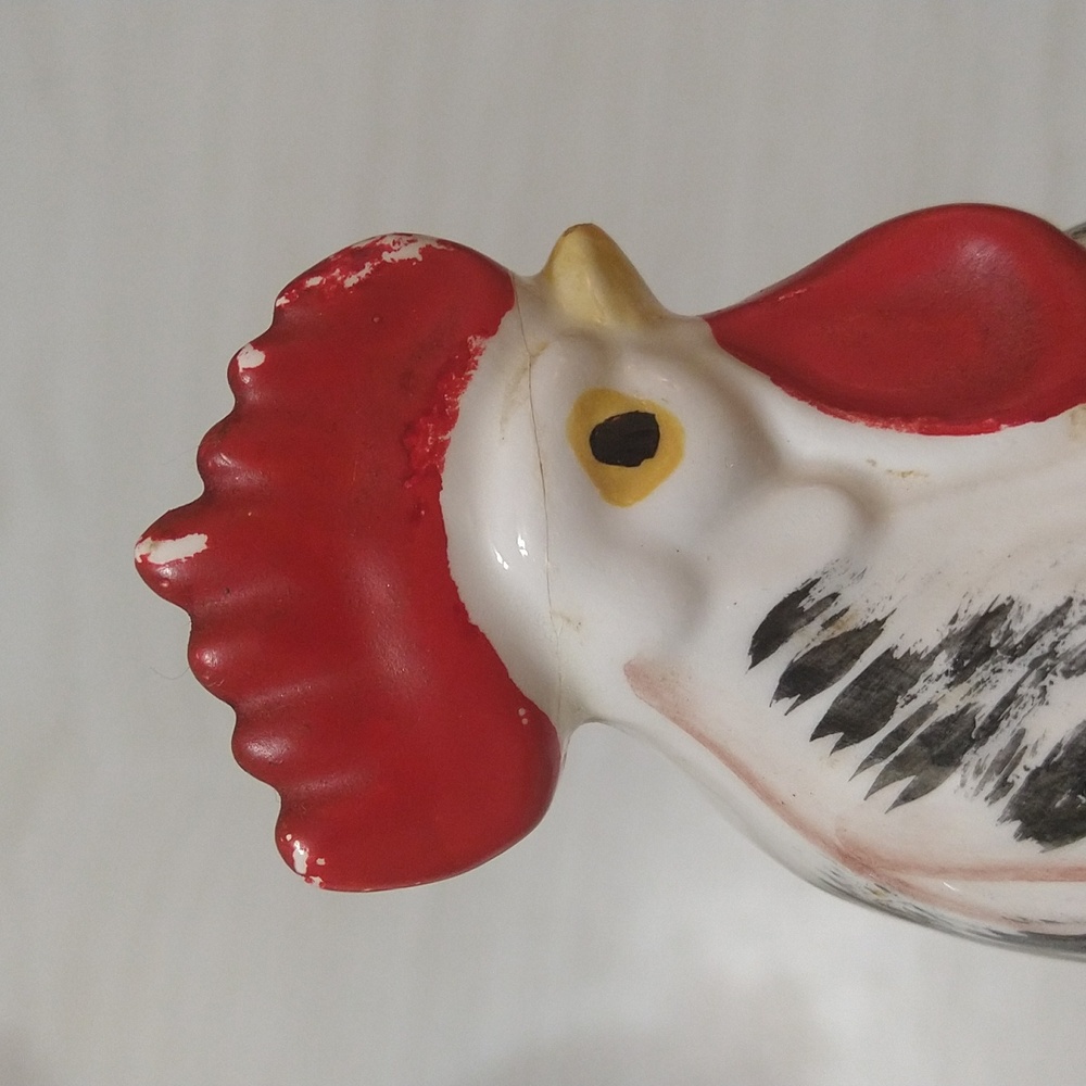 Vintage Lefton Ceramic Hand Painted Rooster - Picture 7 of 8